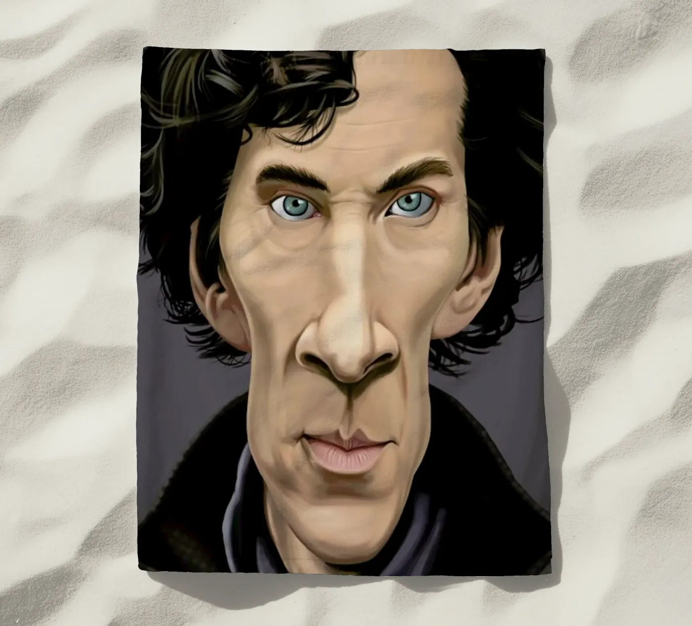 Benedict Cumberbatch strandhanddoek van Rob Art | Illustration