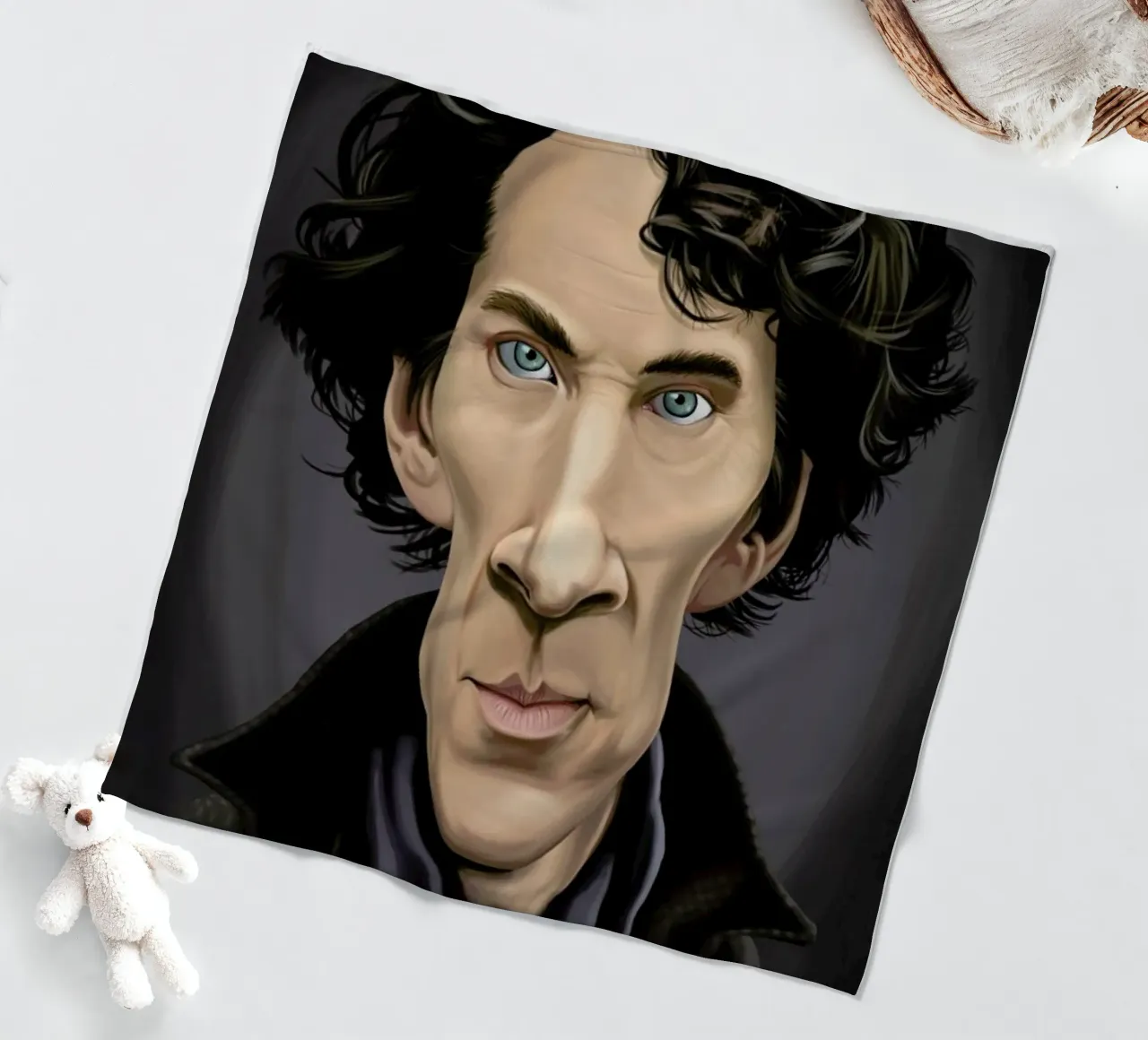 Benedict Cumberbatch Fleecedecke von Rob Art | Illustration