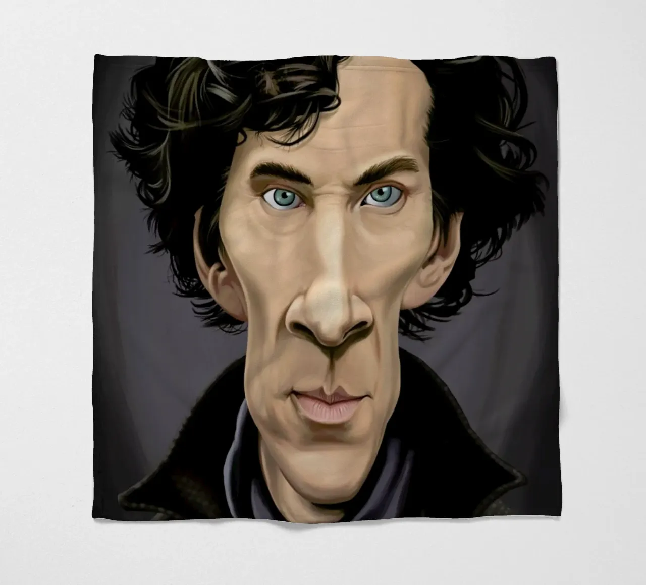 Benedict Cumberbatch Fleecedecke von Rob Art | Illustration