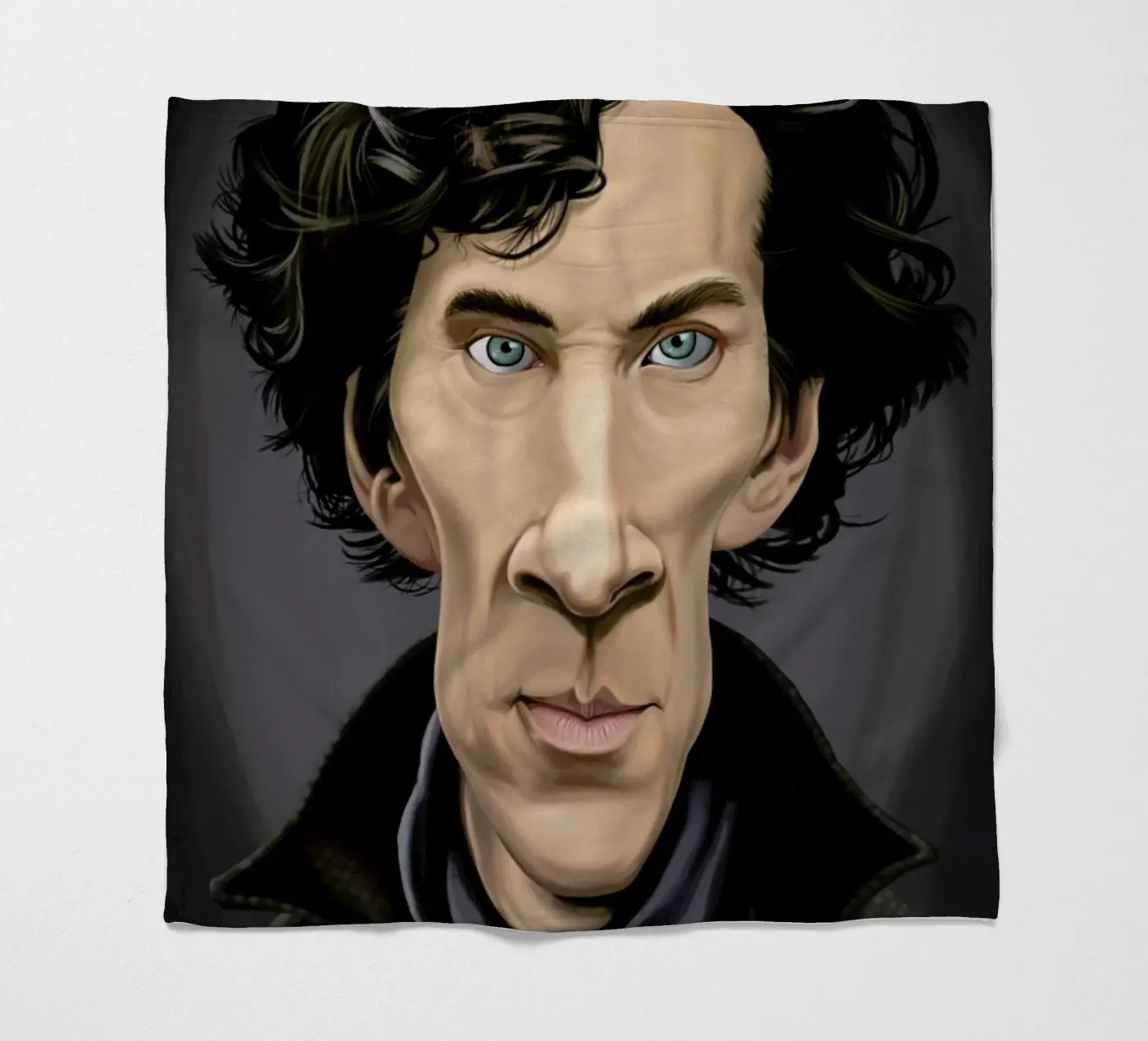 Benedict Cumberbatch plaid polaire de Rob Art | Illustration