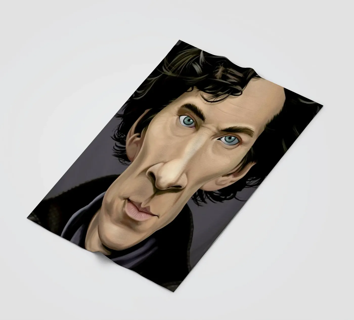 Benedict Cumberbatch plaid polaire de Rob Art | Illustration
