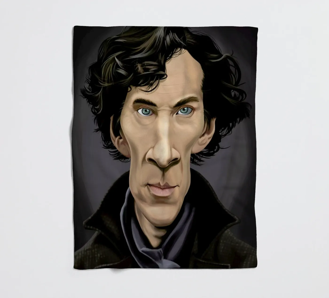 Benedict Cumberbatch plaid polaire de Rob Art | Illustration