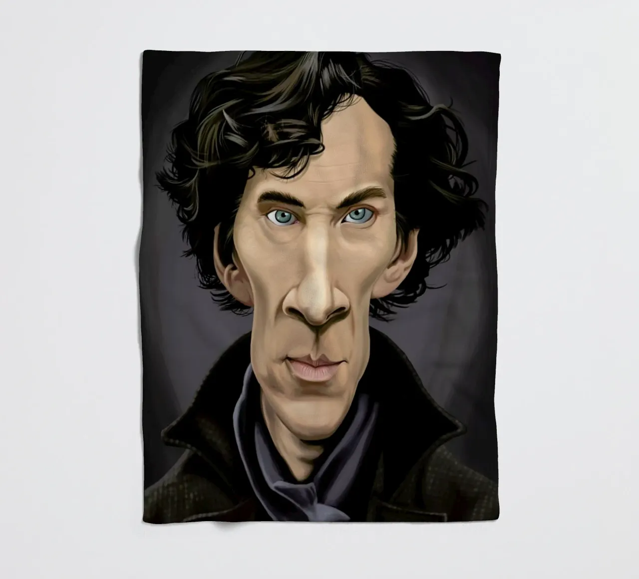 Benedict Cumberbatch Fleecedecke von Rob Art | Illustration