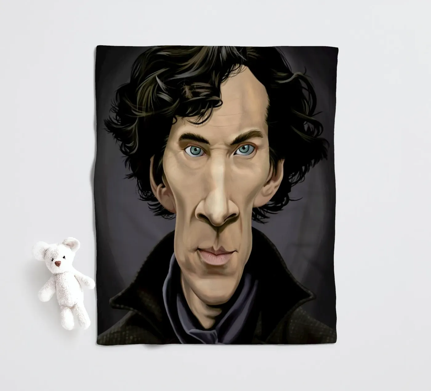 Benedict Cumberbatch plaid polaire de Rob Art | Illustration