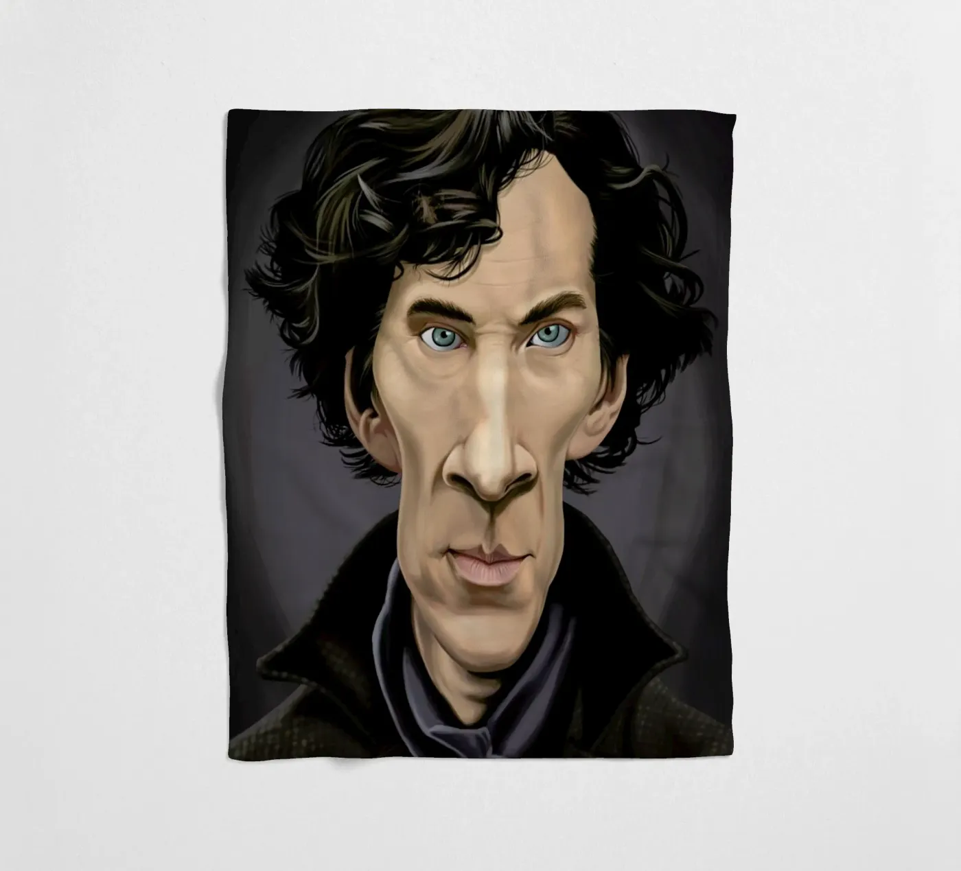 Benedict Cumberbatch plaid polaire de Rob Art | Illustration