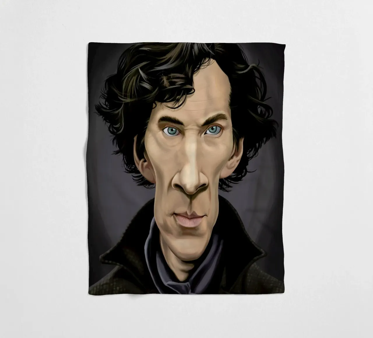 Benedict Cumberbatch Fleecedecke von Rob Art | Illustration