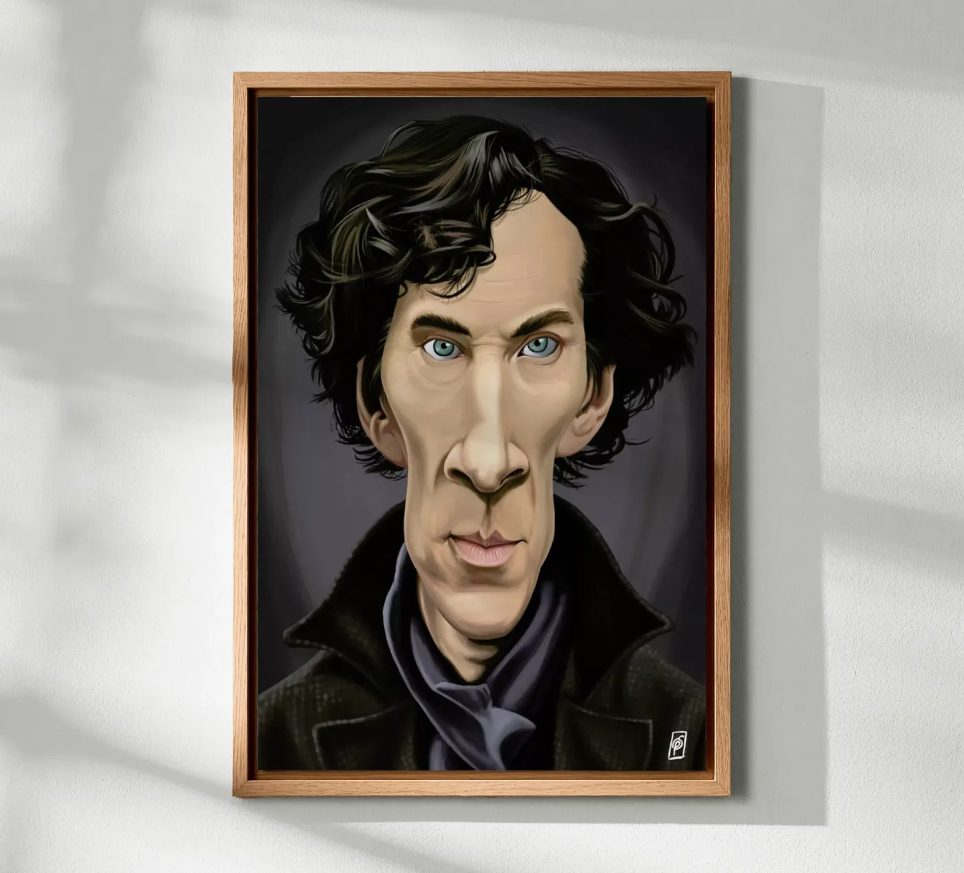 Benedict Cumberbatch forex-plaat van Rob Art | Illustration