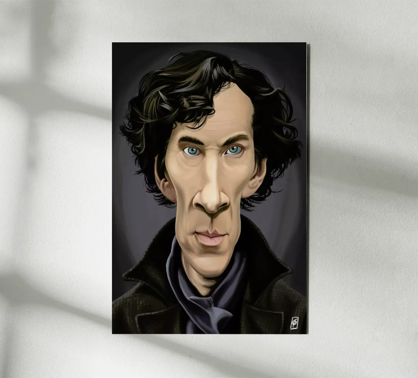 Benedict Cumberbatch forex-plaat van Rob Art | Illustration