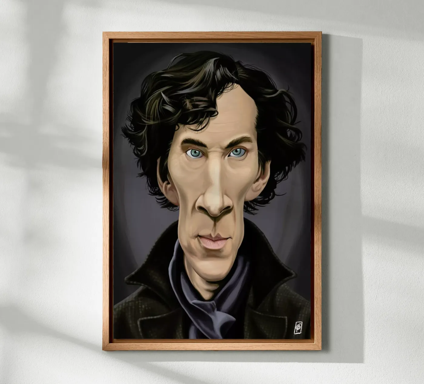 Benedict Cumberbatch canvas van Rob Art | Illustration