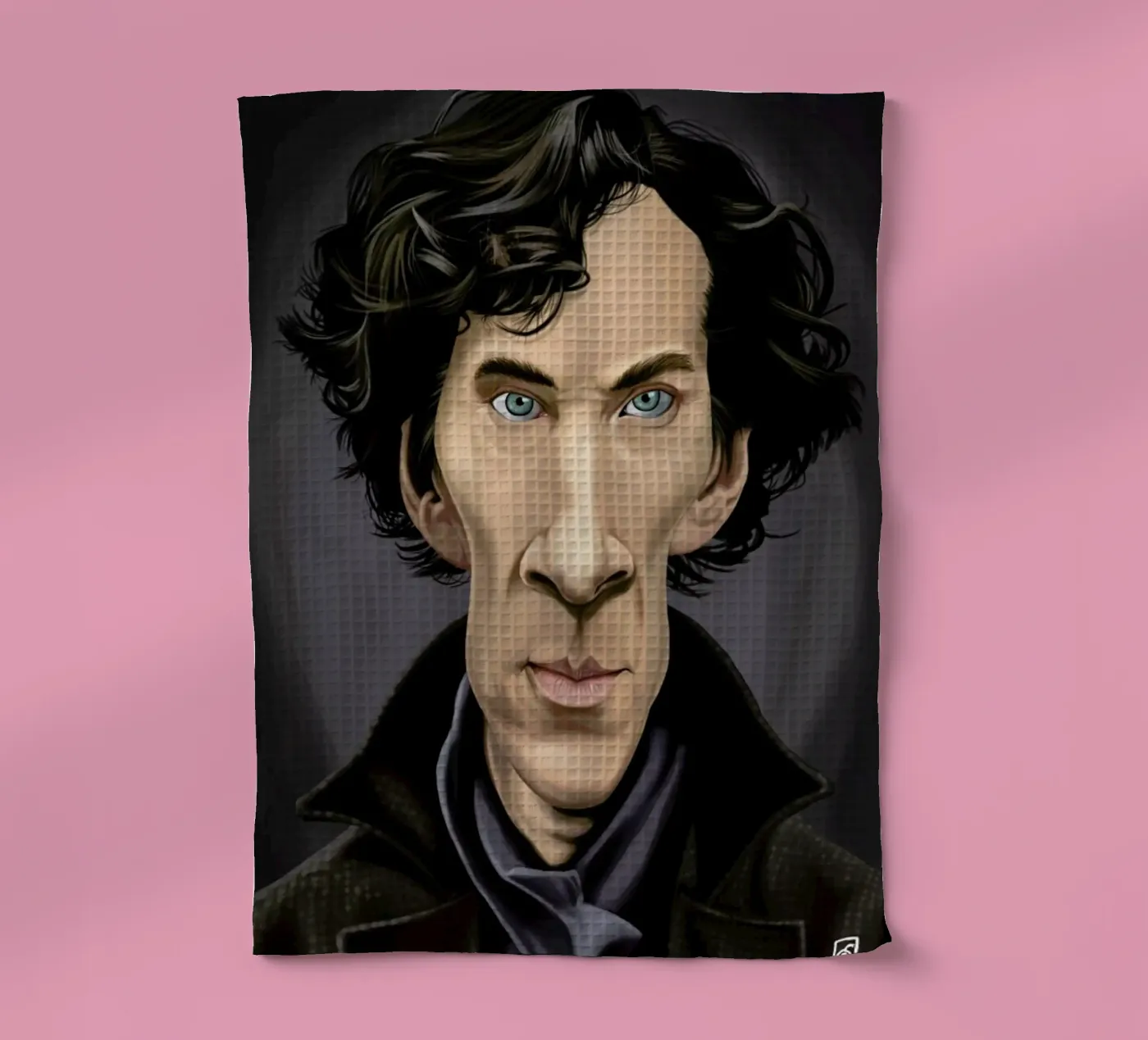 Benedict Cumberbatch theedoek van Rob Art | Illustration
