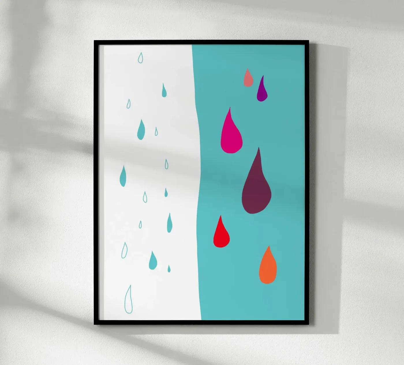 Drop dichotomy poster by Ina Katzemann