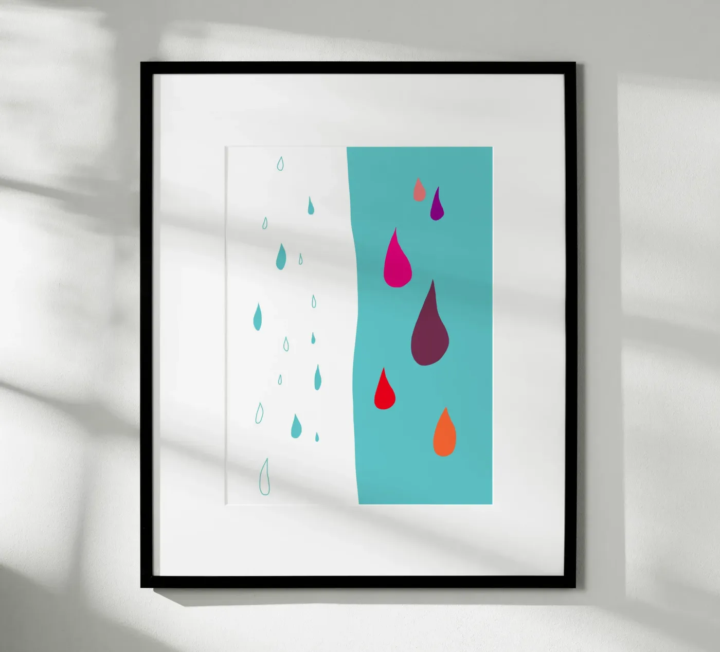 Drop dichotomy poster by Ina Katzemann