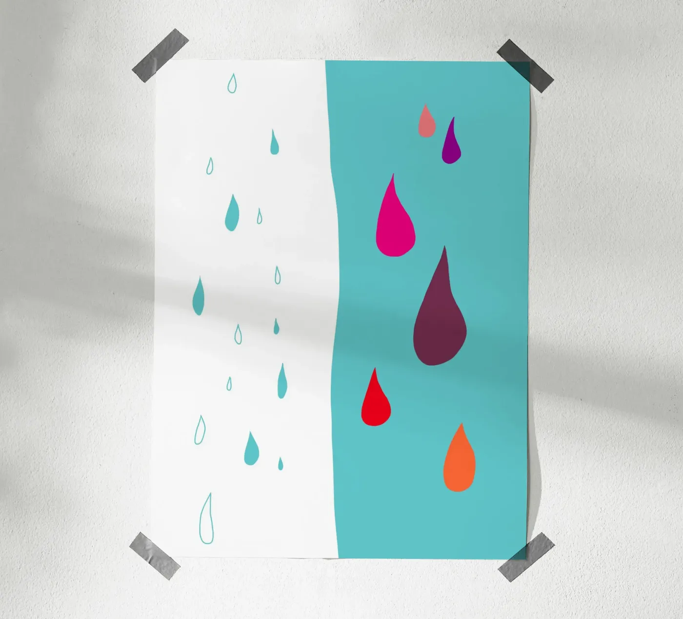 Drop dichotomy poster by Ina Katzemann