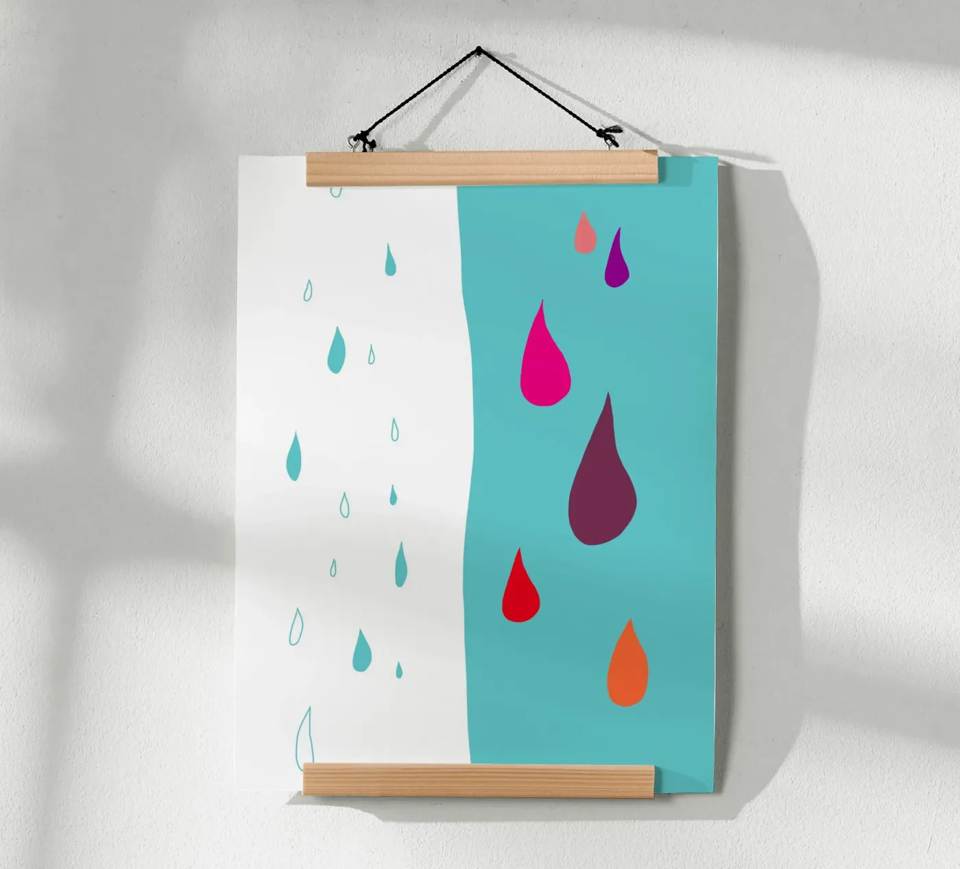 Drop dichotomy poster by Ina Katzemann