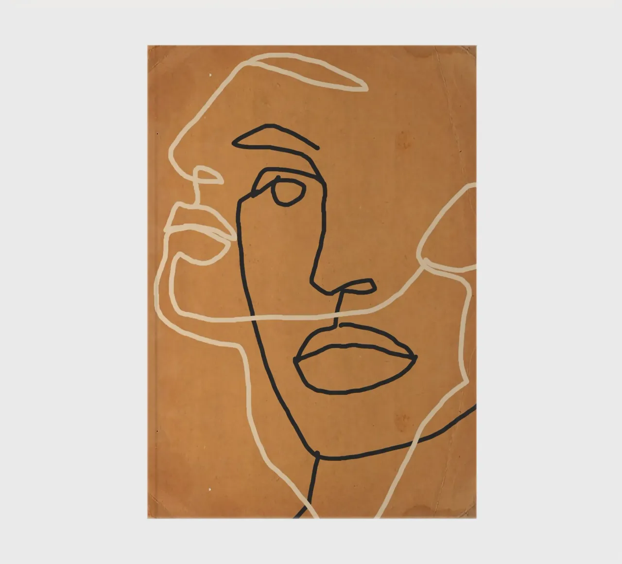 Abstract Face 6 notebook by ThingDesign