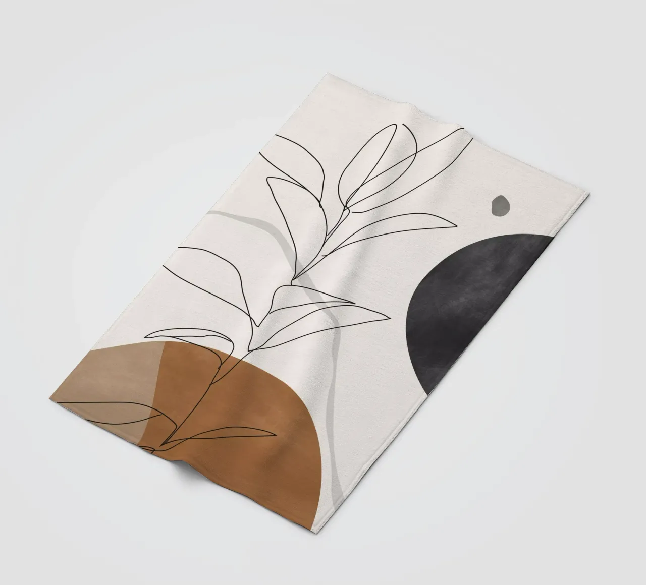 Arte astratta / Pianta minimale coperta in pile da ThingDesign
