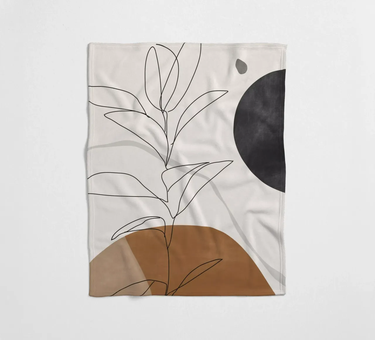 Arte astratta / Pianta minimale coperta in pile da ThingDesign
