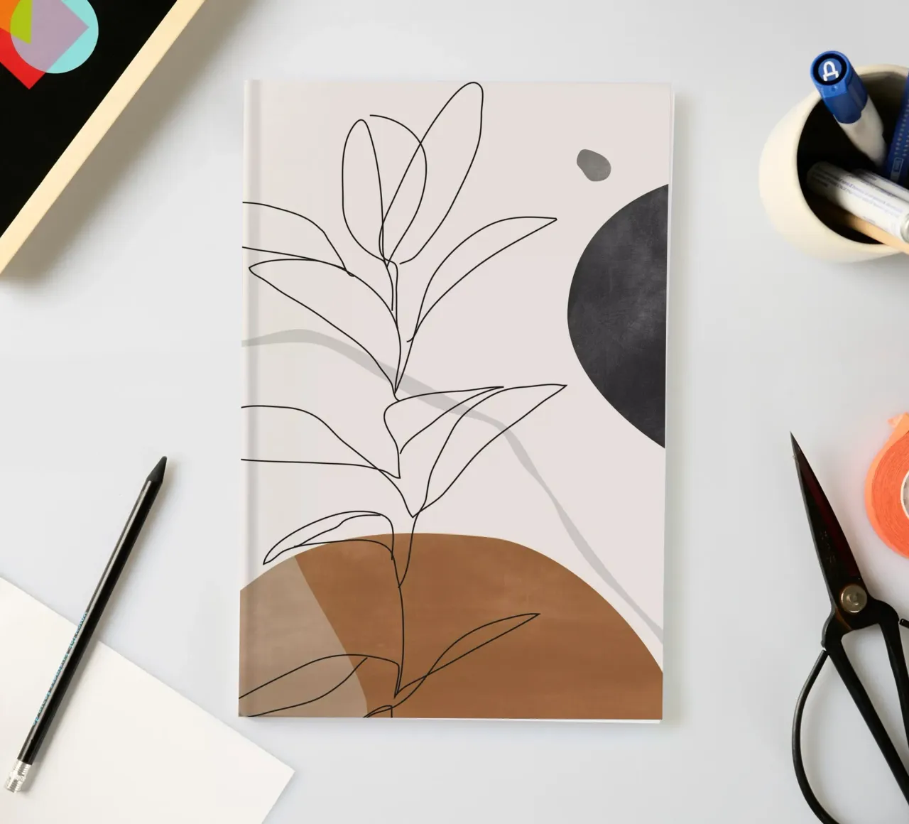 Abstract Art /Minimal Plant notebook by ThingDesign