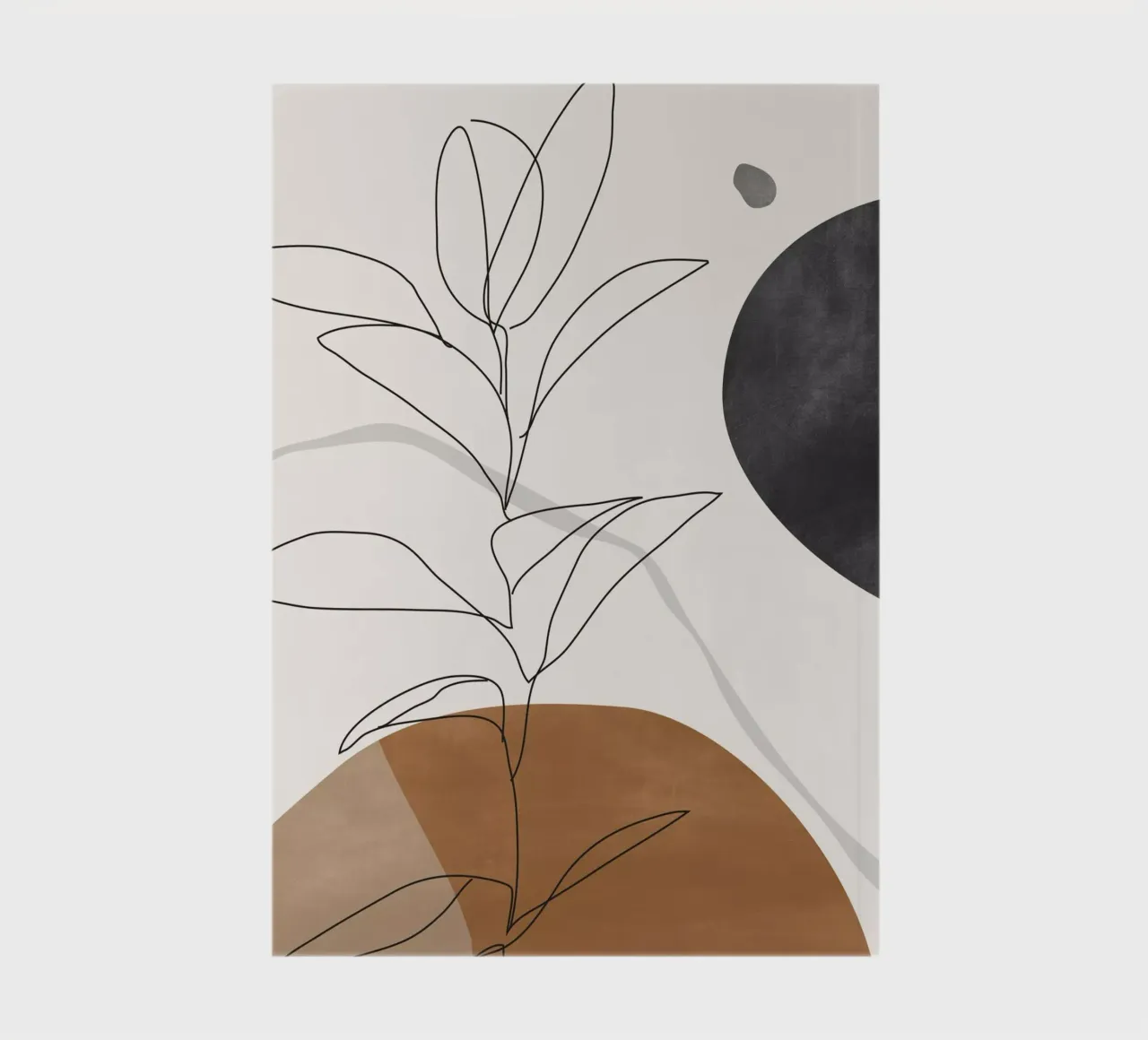 Abstract Art /Minimal Plant notebook by ThingDesign