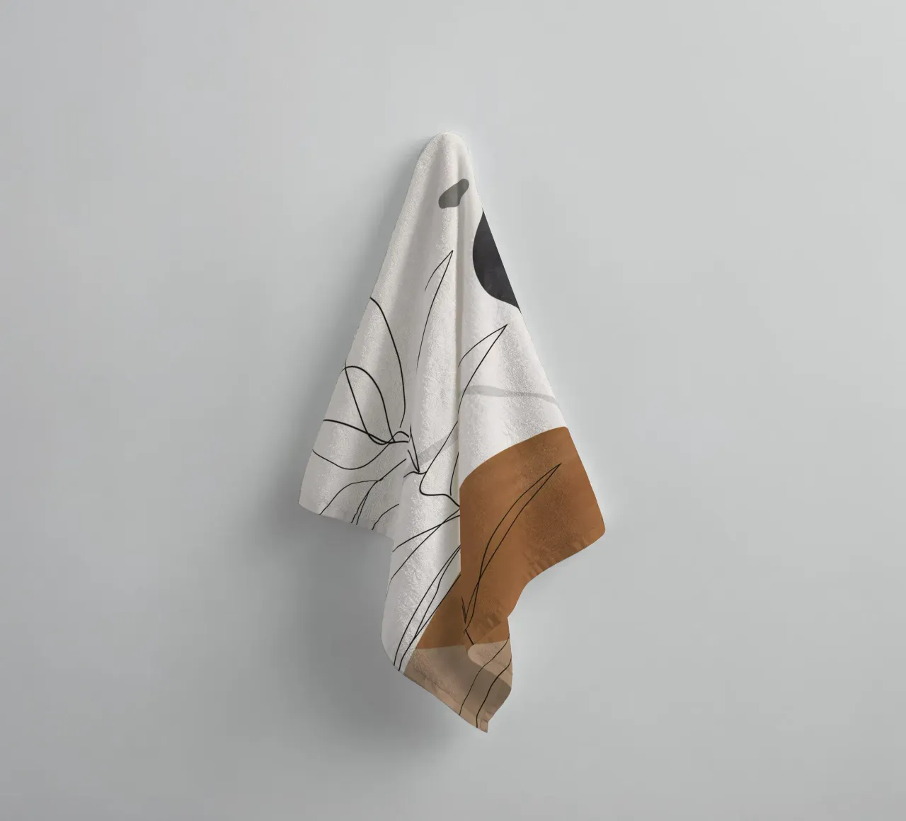 Abstract Art /Minimal Plant towel by ThingDesign