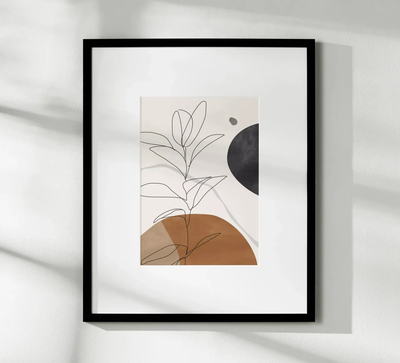 Arte astratta / Pianta minimale poster con telaio in plastica da ThingDesign