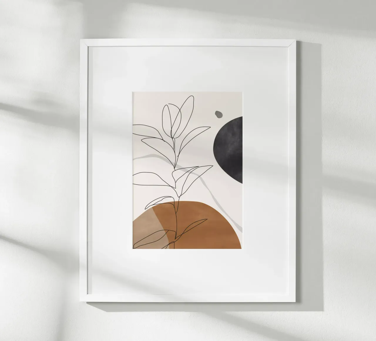 Arte astratta / Pianta minimale poster con telaio in plastica da ThingDesign