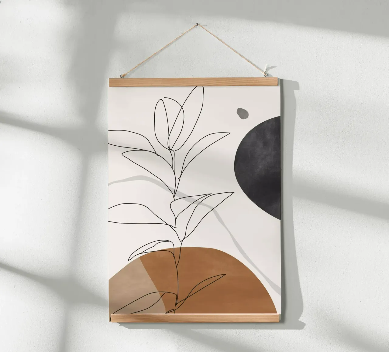 Arte astratta / Pianta minimale poster con telaio in plastica da ThingDesign