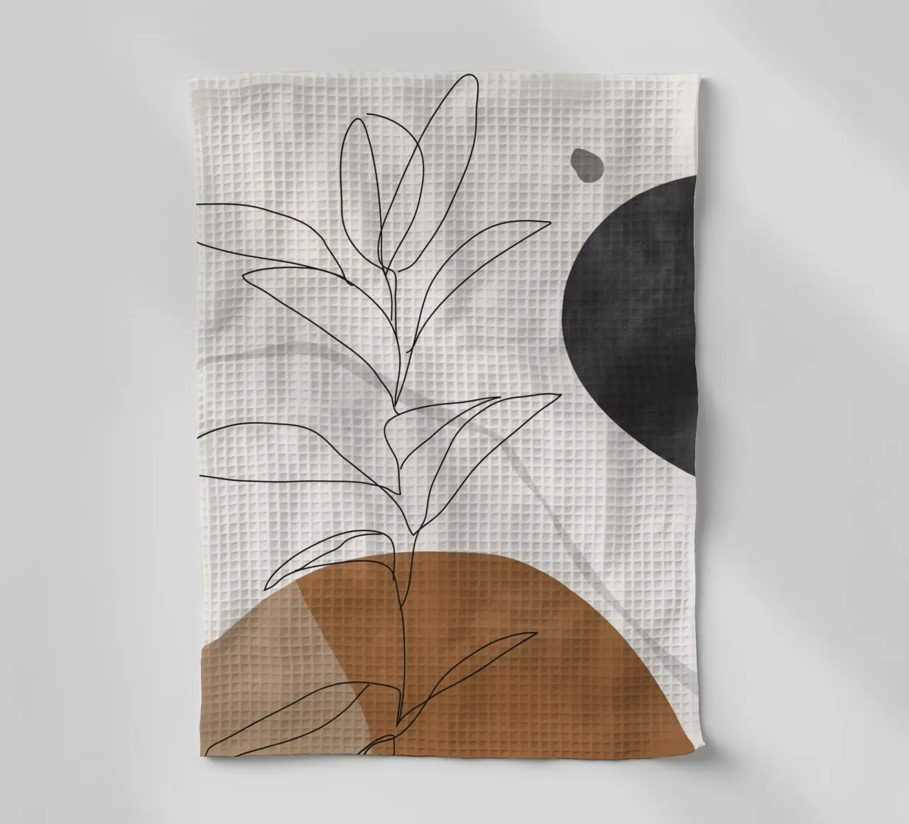 Art abstrait / Plante minimale torchon de ThingDesign