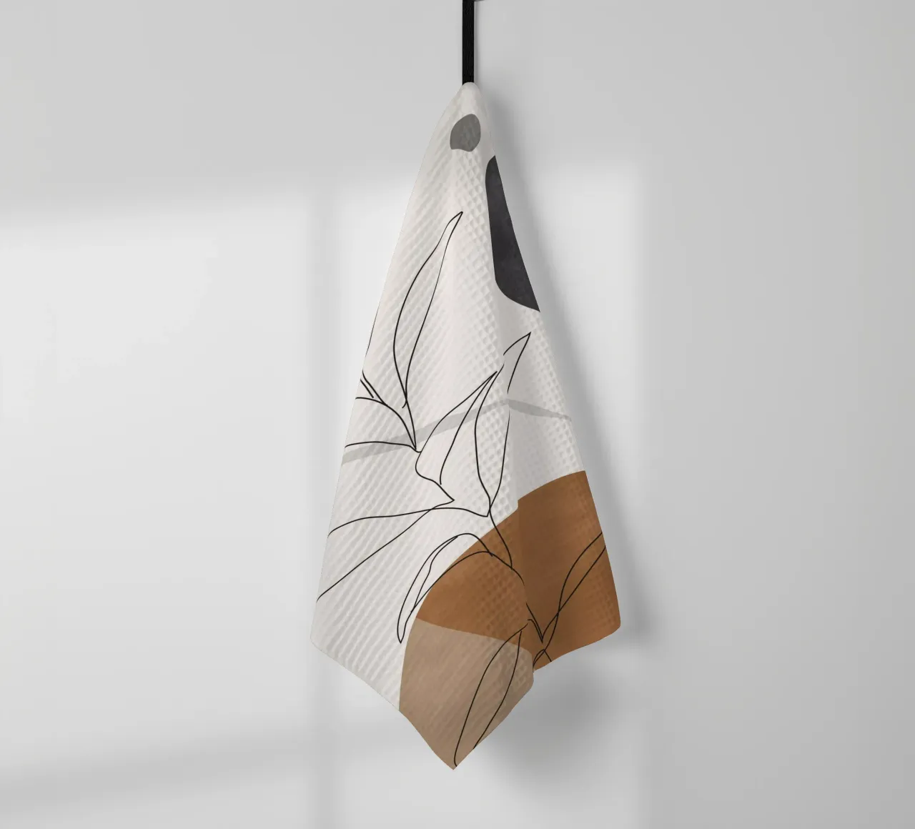 Art abstrait / Plante minimale torchon de ThingDesign