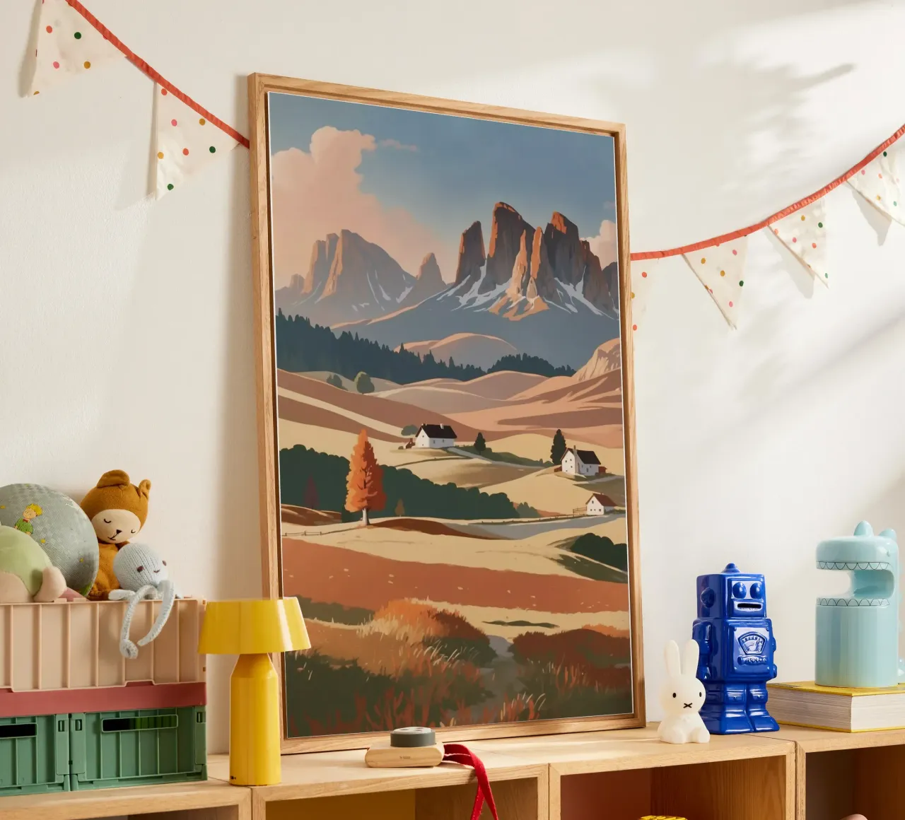 L'Alpe di Siusi nello splendore autunnale | Werk 3 plexiglass da AlbertKlee
