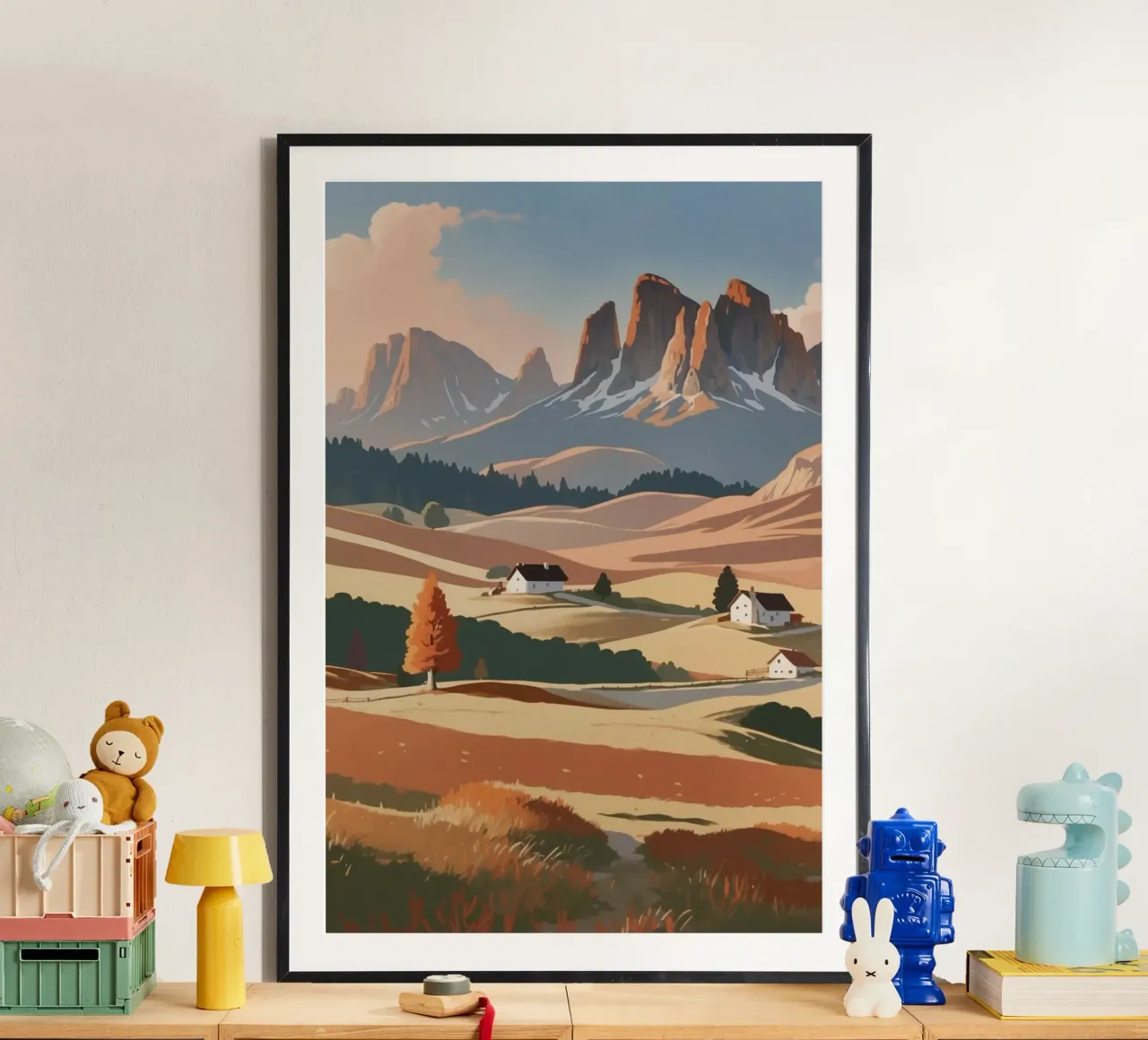 L'Alpe di Siusi nello splendore autunnale | Werk 3 carta hahnemühle da AlbertKlee