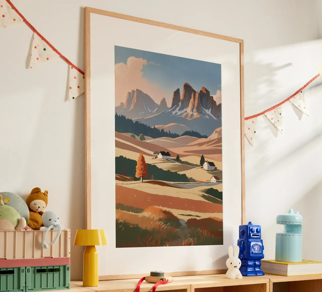 L'Alpe di Siusi nello splendore autunnale | Werk 3 carta hahnemühle da AlbertKlee