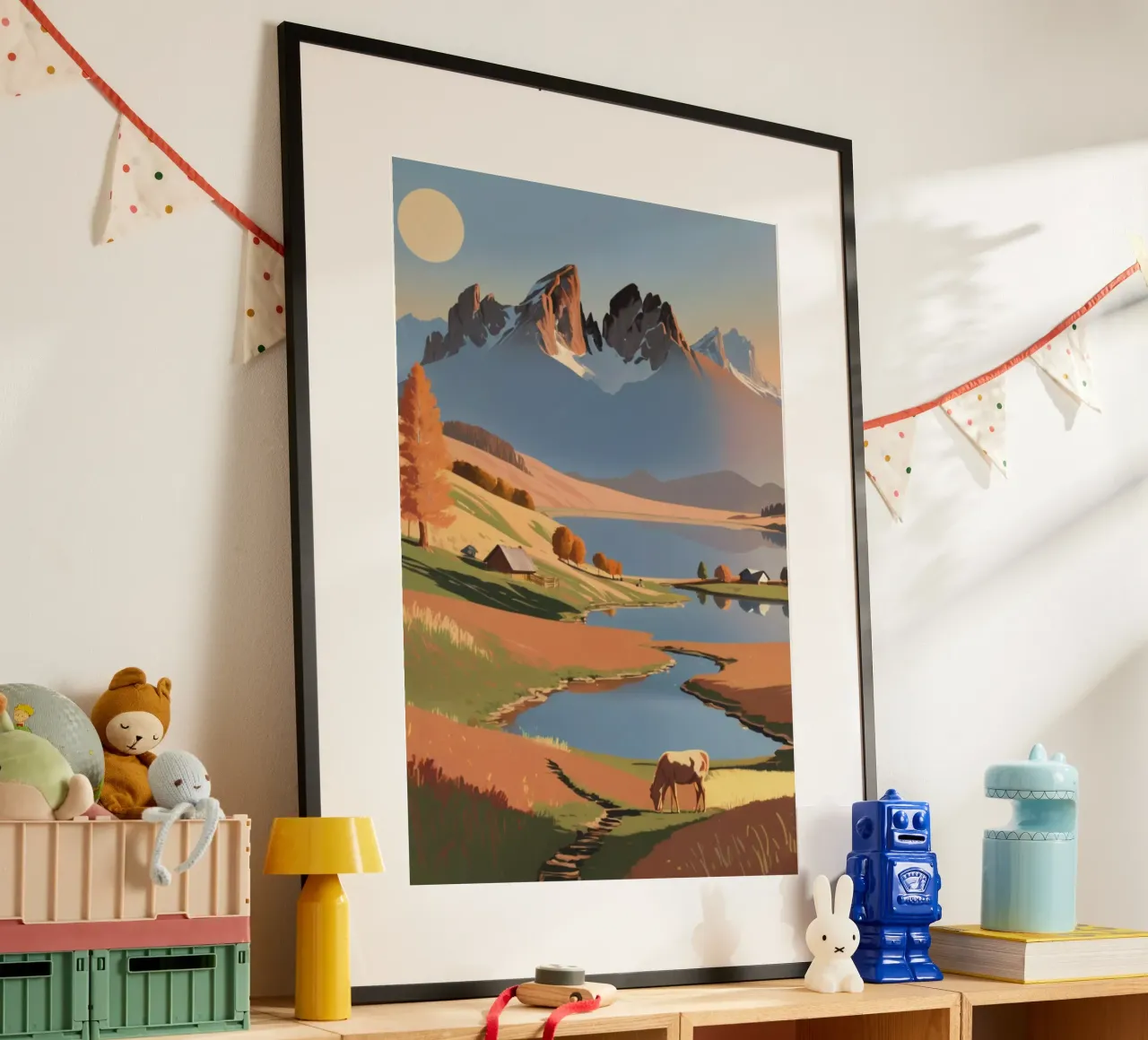 L'Alpe de Siusi dans la splendeur de l'automne | Usine 5 poster de AlbertKlee