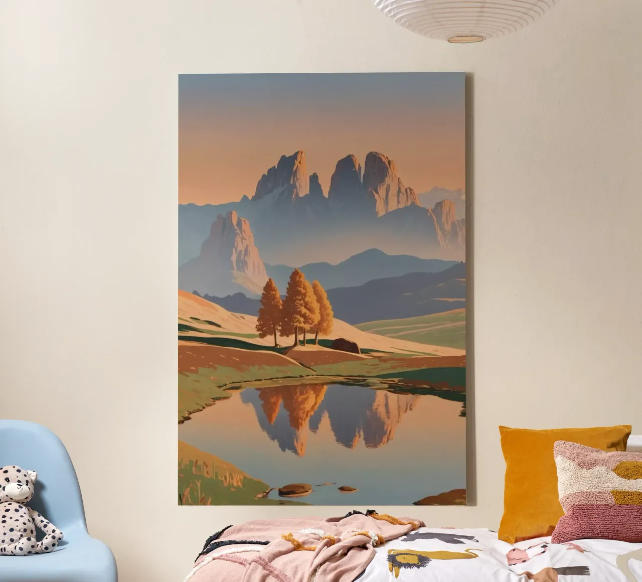 Alpe di Siusi in autumn light | Work 6 canvas by AlbertKlee