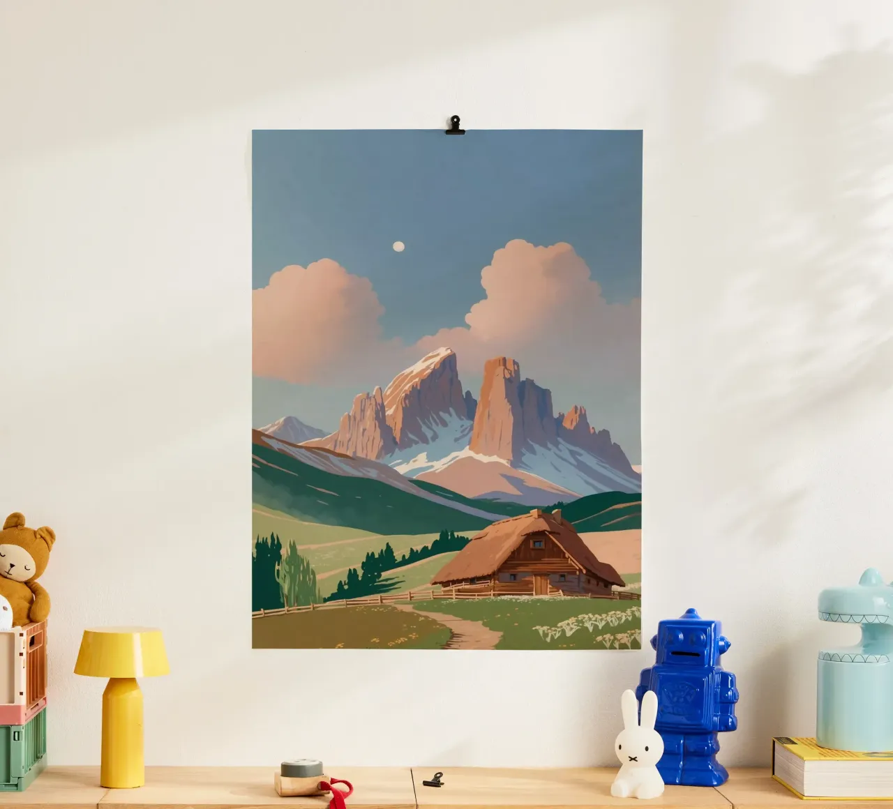 Alpe di Siusi in de zomerzon | Werk 1 hahnemühle van AlbertKlee