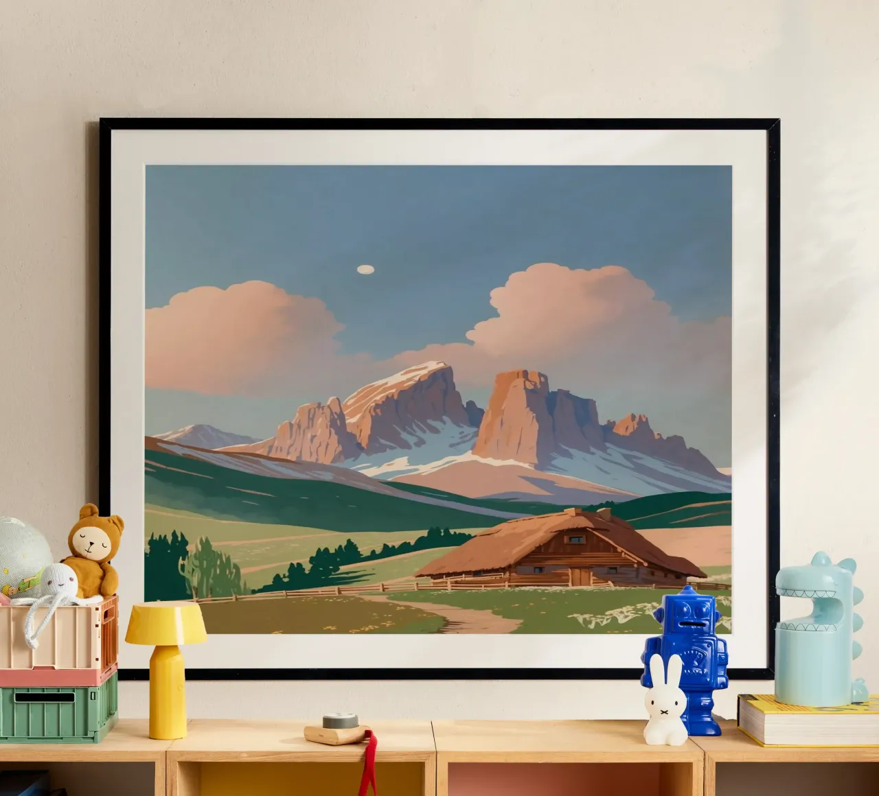 Alpe di Siusi in de zomerzon | Werk 1 hahnemühle van AlbertKlee