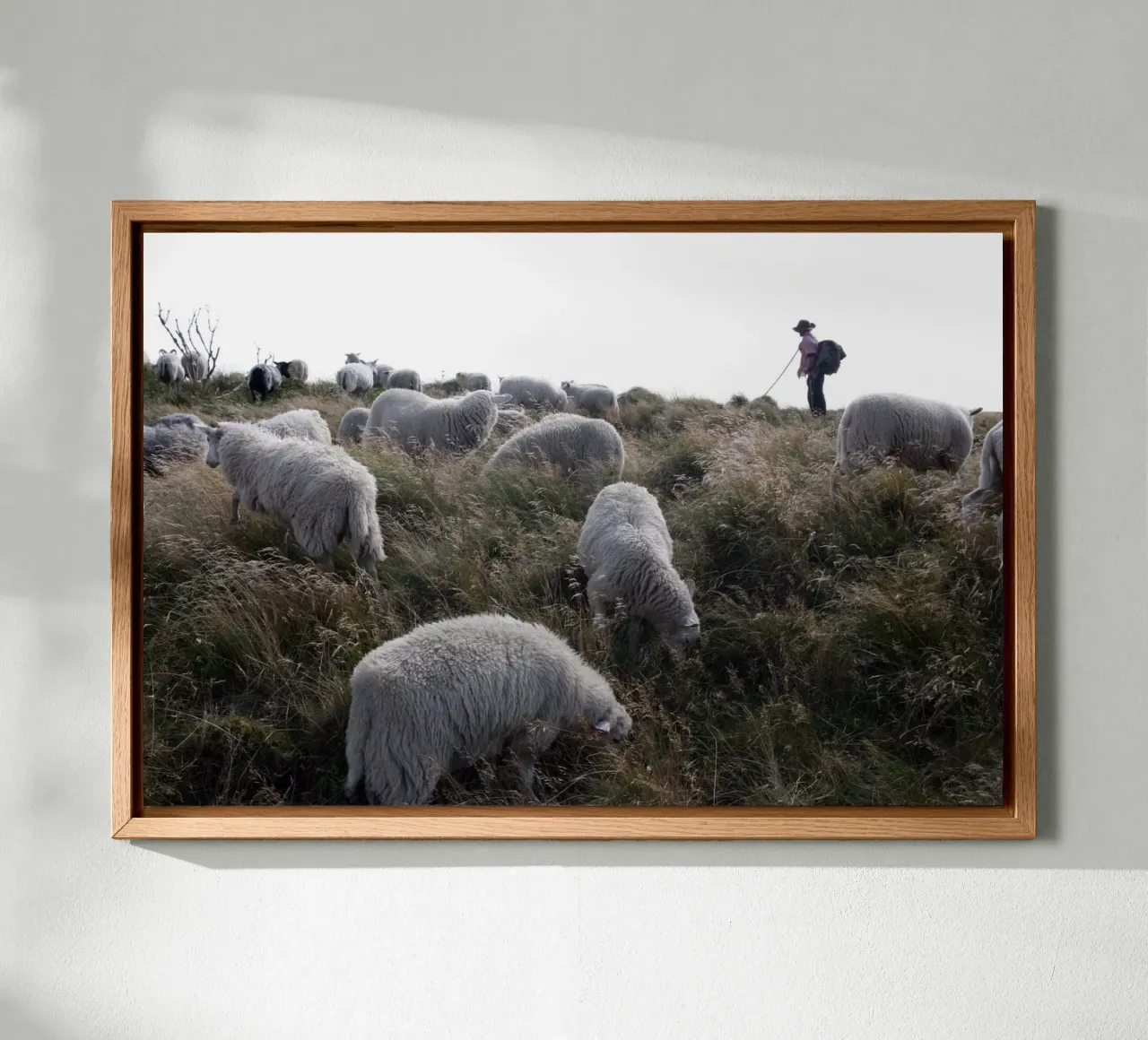 Shepherdess | Island of Sylt canvas with Floater frame by eyes & tries