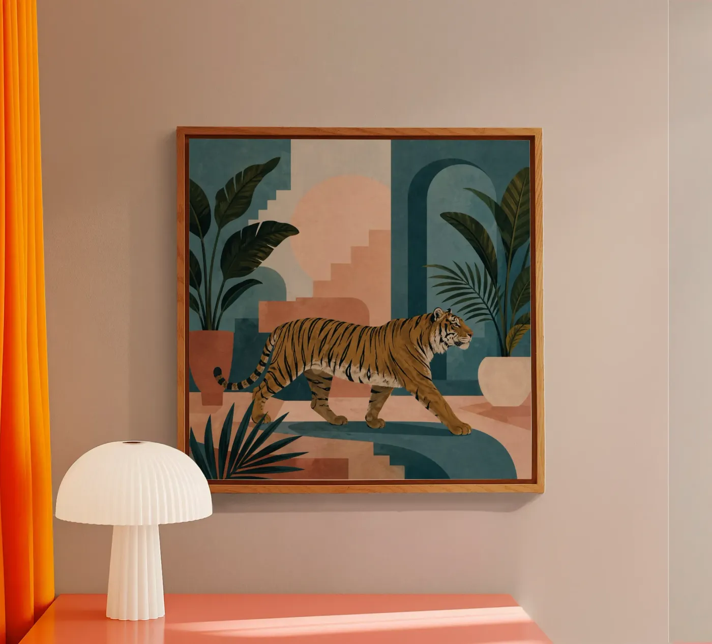 Tiger acrylic glass by Gallery Ink