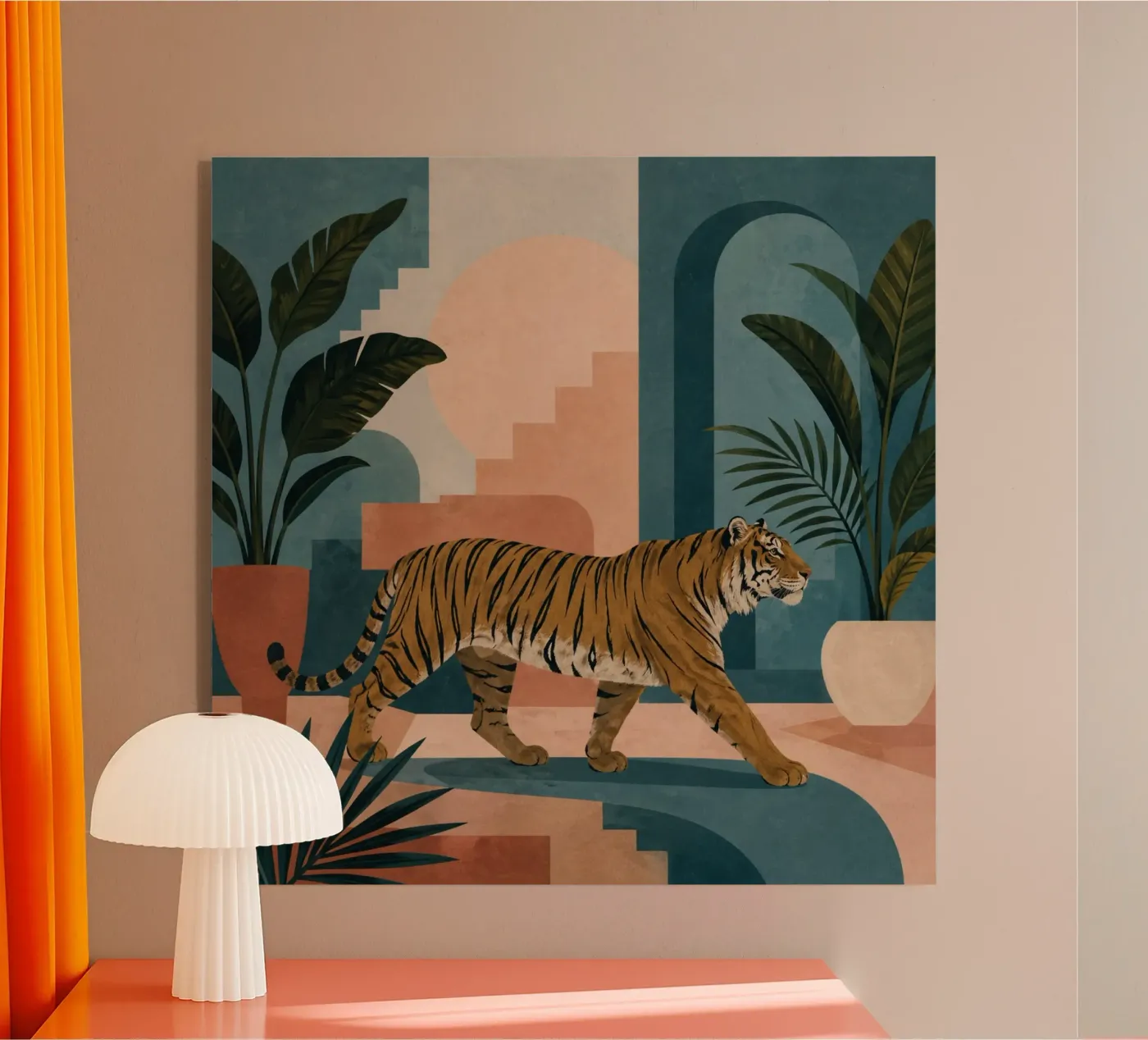 Tiger acrylic glass by Gallery Ink