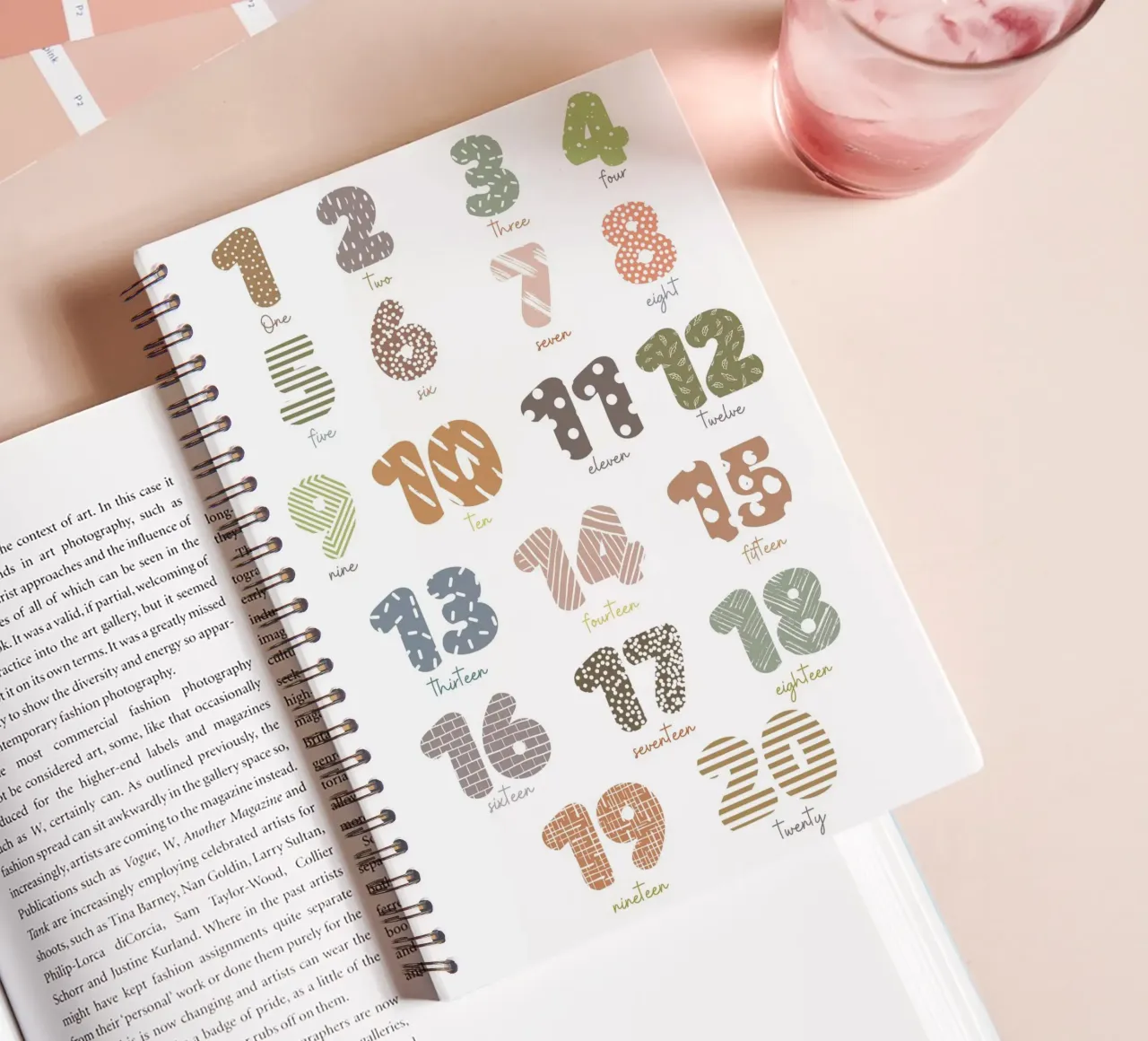 Fun with Counting spiral notebook by Doodle Dreams Art