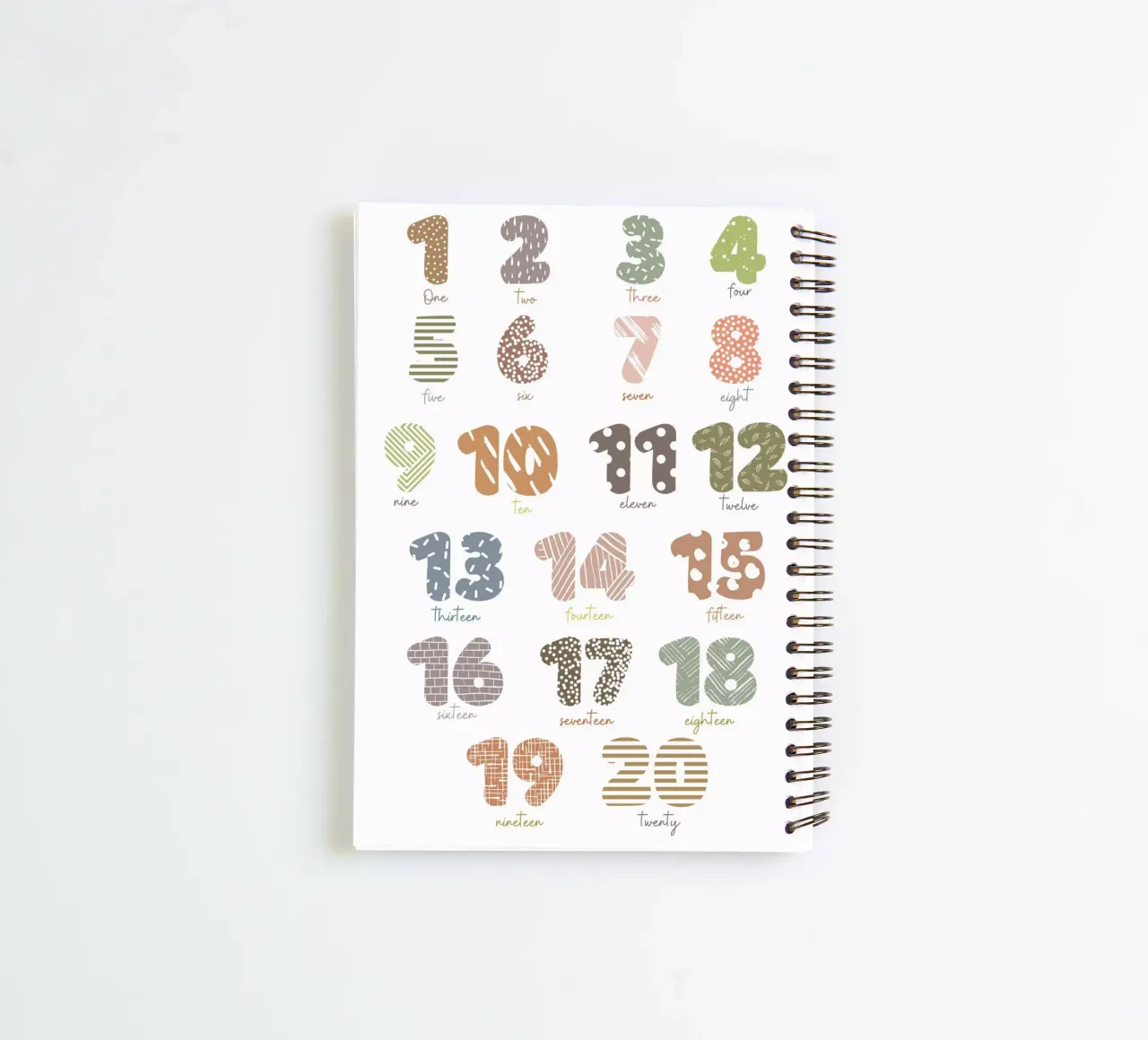 Fun with Counting spiral notebook by Doodle Dreams Art
