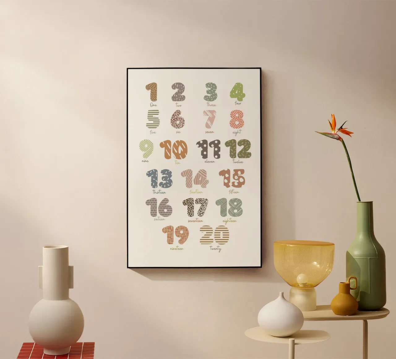 Fun with Counting Acryl-Glas von Doodle Dreams Art