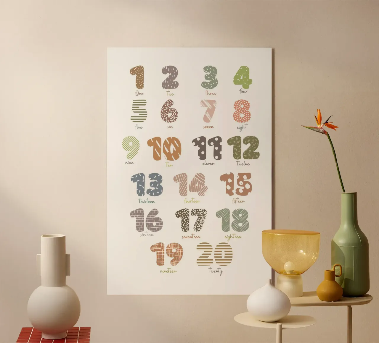 Fun with Counting Acryl-Glas von Doodle Dreams Art