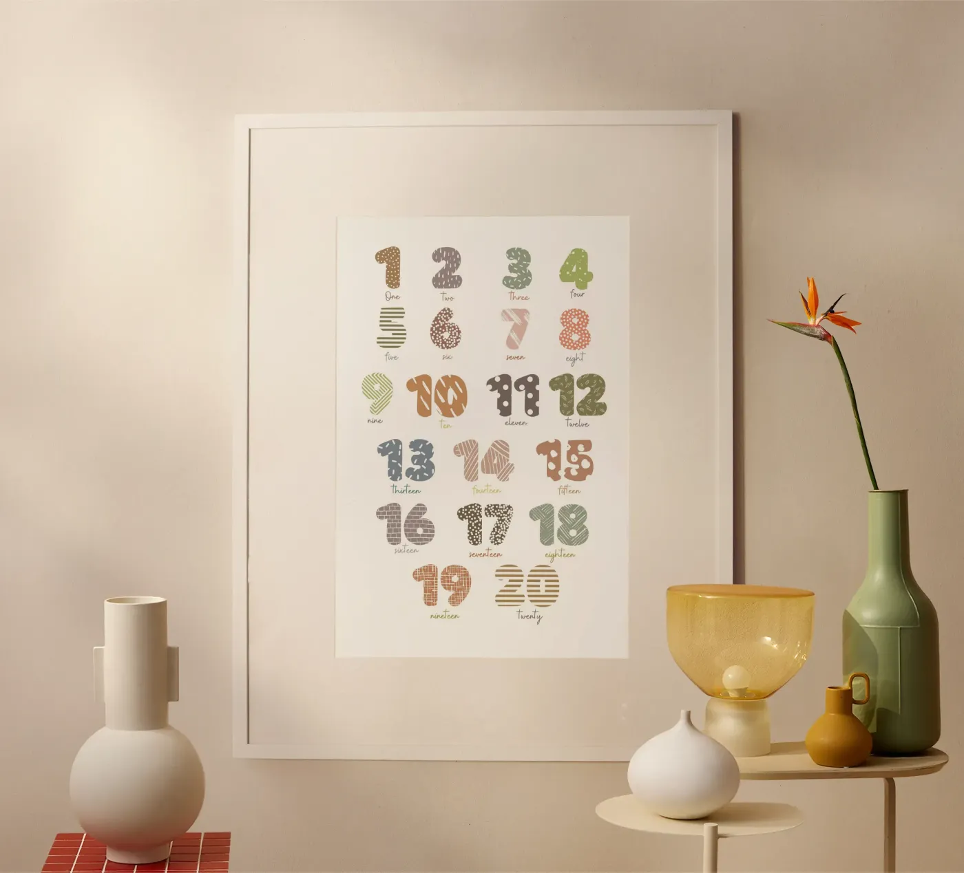 Fun with Counting Poster von Doodle Dreams Art
