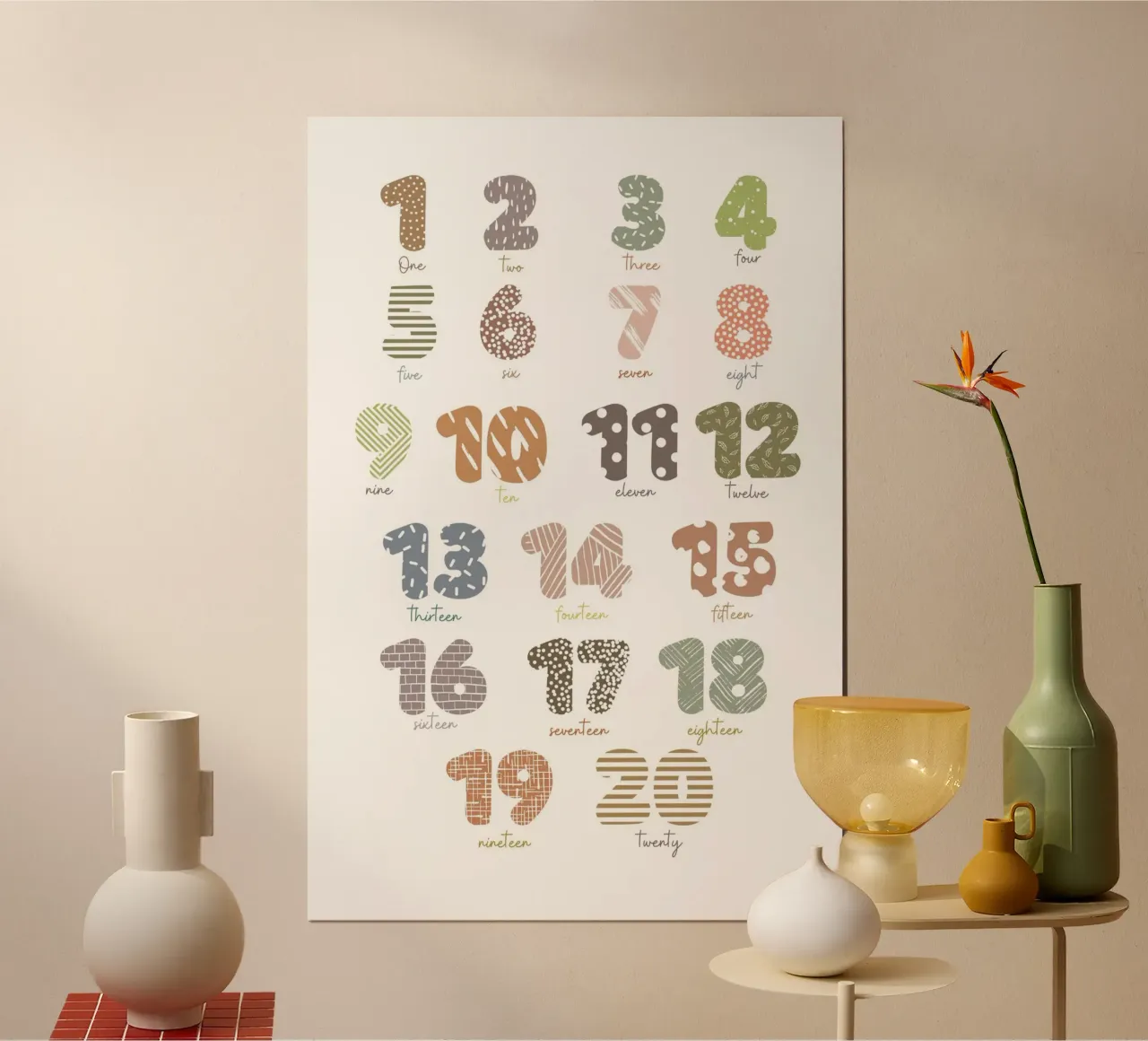 Fun with Counting poster by Doodle Dreams Art