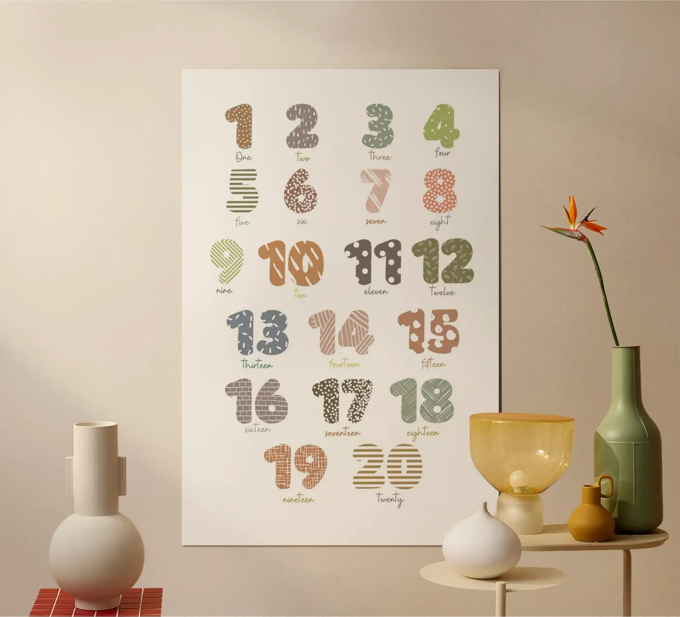 Fun with Counting Poster von Doodle Dreams Art