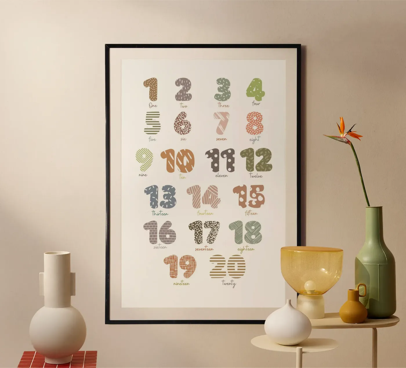 Fun with Counting Poster von Doodle Dreams Art
