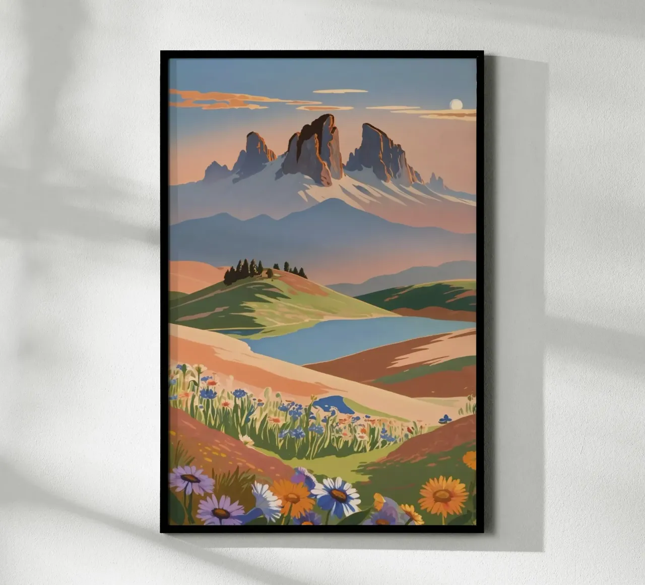 L'Alpe di Siusi in un sogno estivo | Werk 7 carta hahnemühle da AlbertKlee