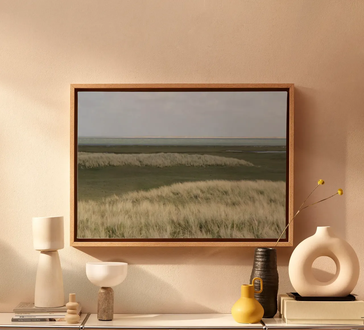 Kusteiland Sylt 02 canvas met Baklijst van eyes & tries