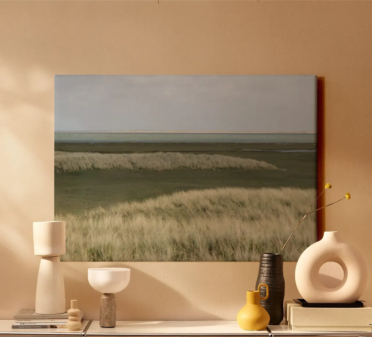 Kusteiland Sylt 02 canvas met Baklijst van eyes & tries